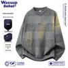Wassup Sohot American Streetwear Letter Print Crewneck Sweatshirt