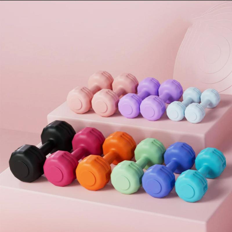 Home Dumbbell Exercise Handle Weightlifting Rubber Bag Tire Shaped Equipment Gym