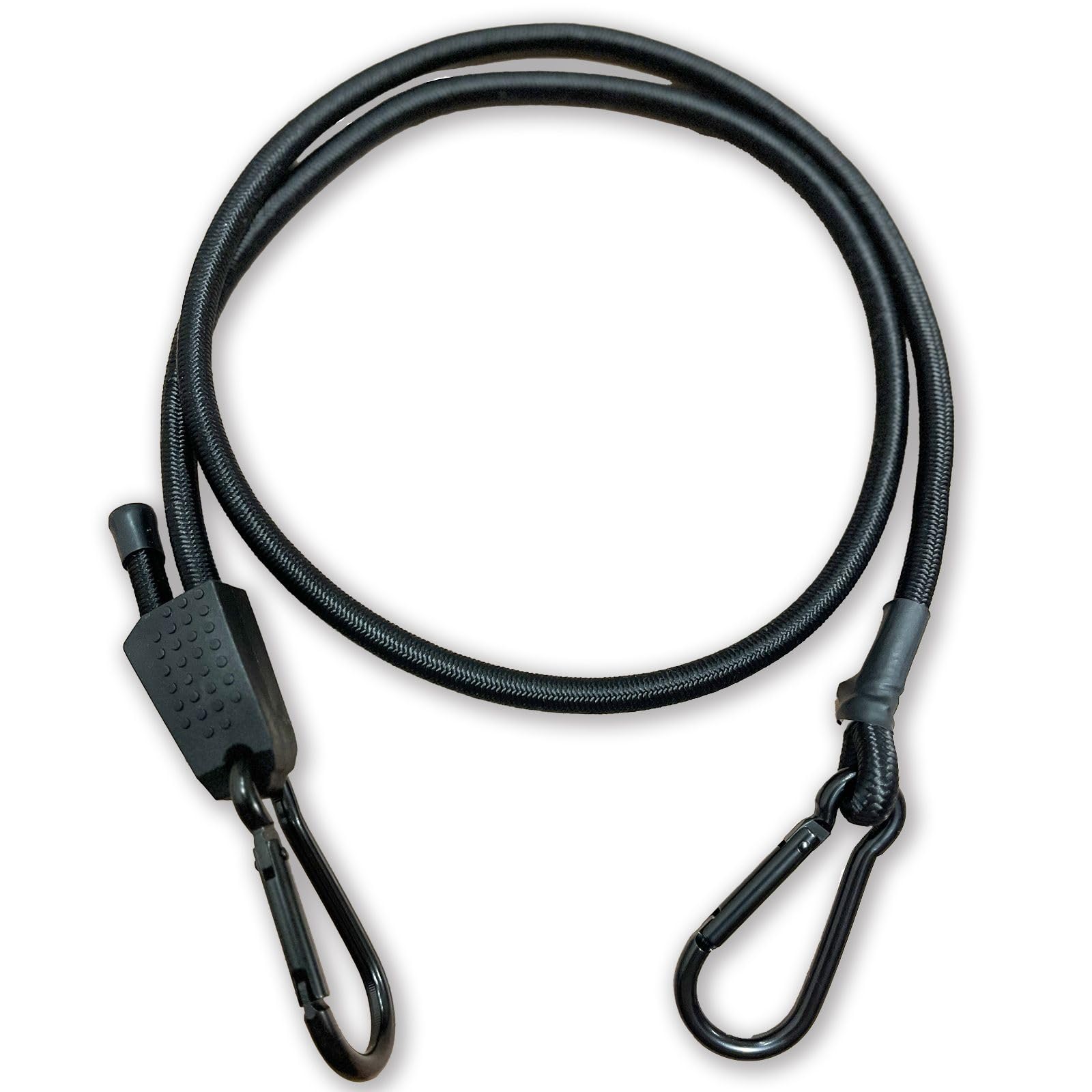 

Mtrail Adjustable Carabiner Rubber Set of Adjustable 8mm Bungee Bungee Cargo Elastic for Cargo Securing Preventing Loads from Outdoor Camping x Hooks,