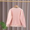 Girls' Stylish Korean-Style Knit Cardigan Sweater – Long-Sleeved, Spring/Autumn Academy Look