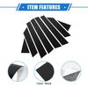 8 Pcs Pillar Posts Door Window Trim Cover Compatible for Nissan Altima 2013-2018, Durable Plastic Black Anti Scratch Stickers Door Pillar Cover