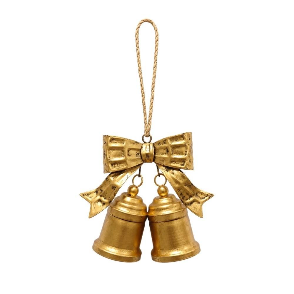 Heimdeko Weihnachtsglocke Dekoration Schleife Glocke Hängende Ornamente Vintage Glocke Anhänger Wand
