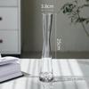 Slender Transparent Glass Flower Vase