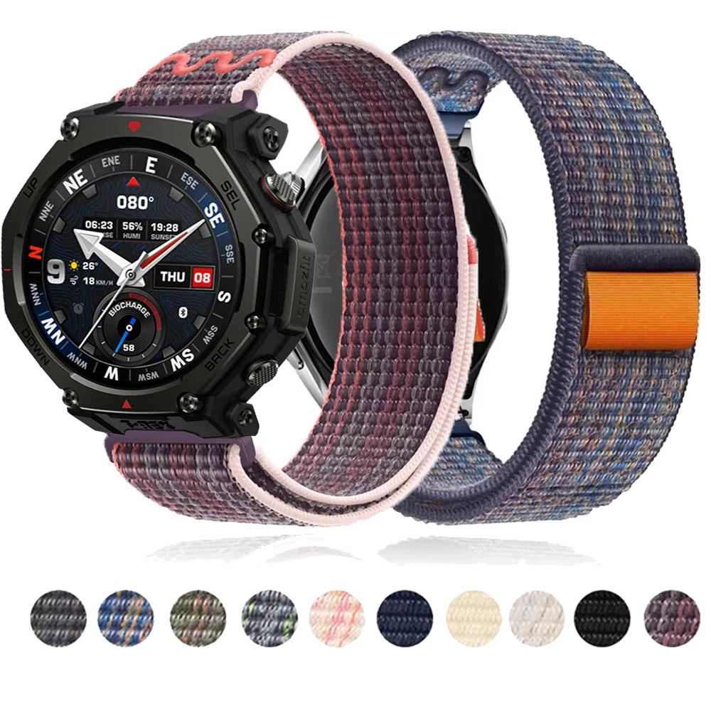 20mm/22mm Nylonarmband für Amazfit T-Rex3 Pro 44/48mm Geflochtenes Armband für Amazfit /Active 2 quadratisch/Bip 6/Balance 2/Helio Gürtel
