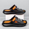 Fashion Men's Summer EVA Slip-On Slippers With Open Back And Two-Way Wear Resistant Anti-Slip Beach Shoes For Work And Outdoor Use