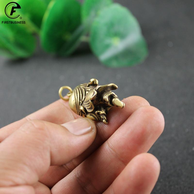 Copper Maitreya Buddha Miniatures Figurines Coins Brass Small Statue Ornaments Home Decor Craft for Car Decoration Accessories