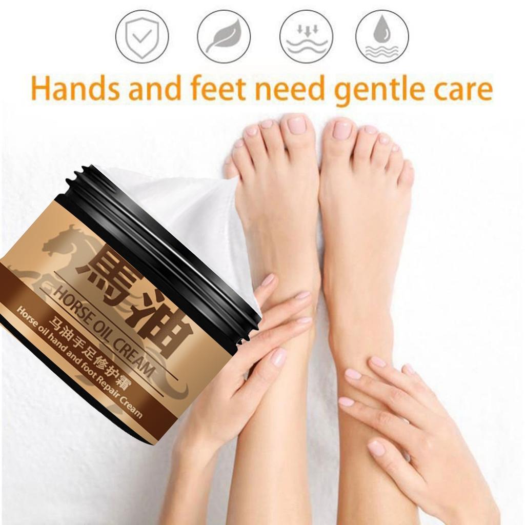 Ma You Hand and Foot Repair Cream doplňuje vlhkost, opravuje poškozenou pokožku nohou, obnovuje zdravou pokožku nohou a hydratuje a chrání nohy.