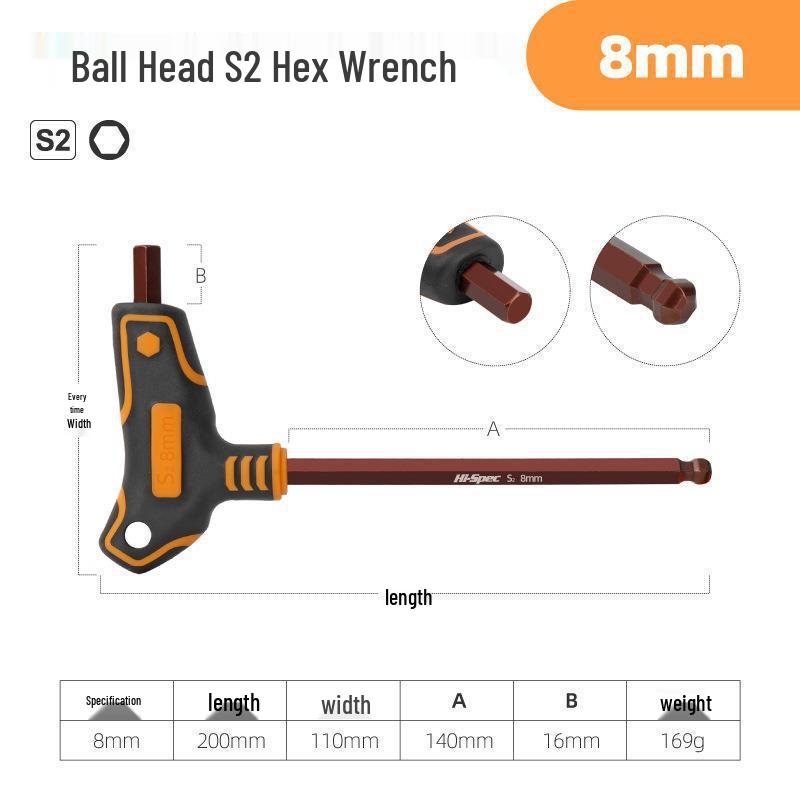 Torx Hex Key Set: L-Shaped Six-Point Wrenches