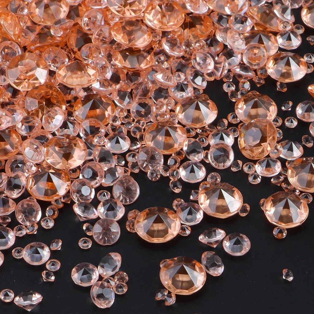 2000pcs/Bag Mixed Sizes Round Arylic Pointed Bottom Red Gemstone 0.3mm-10mm Small Zircon Bare Stone DIY Jewelry