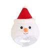 Plush Snowman Headgear Christmas Hat for Adults Comfortable Cotton Stuffed Caps Warm Winter Costume Festives Accessory