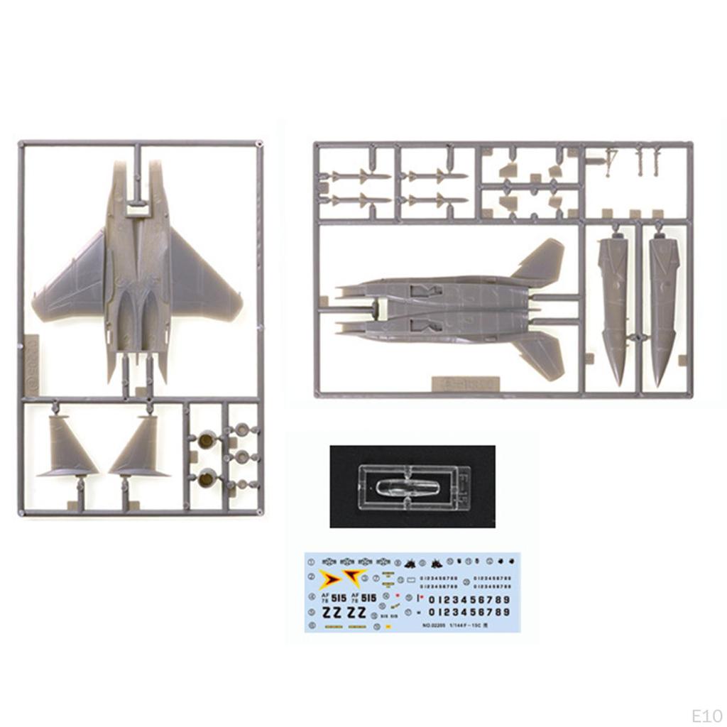 1/144 4D Assembled Fighter Airplane Models Jigsaw Toys, Plane Kits Aircraft Toys Educational
