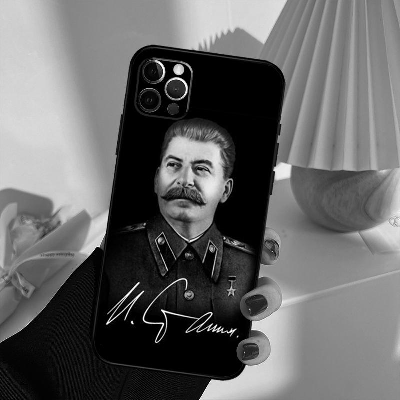 Russian Stalin Ussr Case For iPhone 11 12 13 14 15 16 Pro Max Cover For iPhone 13 12 Mini XR X XS Max Plus