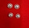 20 Pc 925 Sterling Silver Round Domed Caps, 9 Mm Diameter, Cutwork, Jewelry Findings, Free Ship
