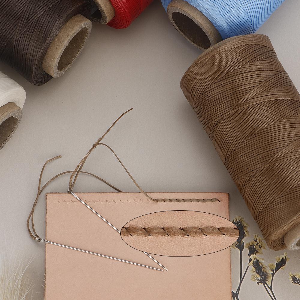 1pcs Durable Leather Sewing Waxed Thread, 150D, 0.8mm Thickness, Leather Hand Quilting Stitching Fixing Repairing Threads