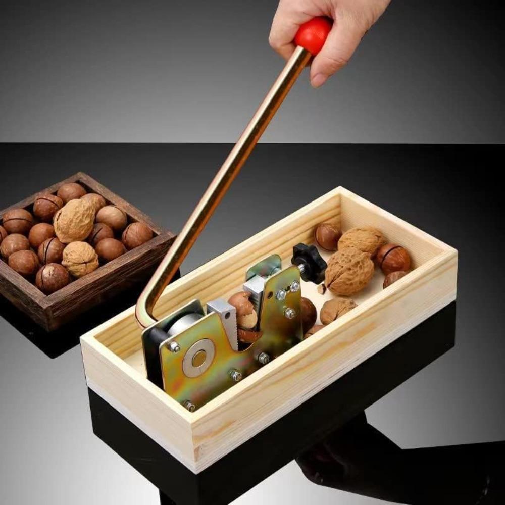 Manual Nutcracker Nut Tongs Heavy Duty Nut Cracker Macadamia Pecan Walnuts Nut Cracker Opener Tool Peeling Machine for Hazelnuts Almonds Chestnuts