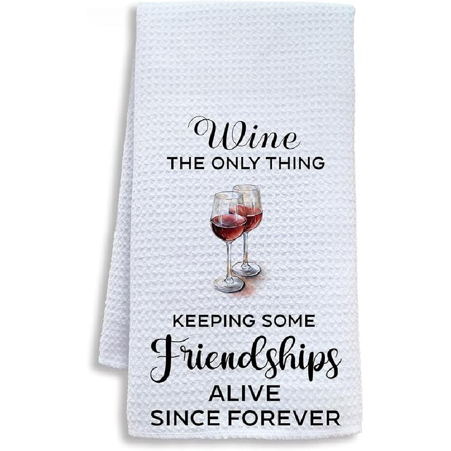 Friendship Margarita Kitchen Towels, Margarita Gifts for Women Dish Tea Bar Towels, Friendship Gifts Decorative Hand Towel for Kitchen Bar Cart