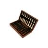 Pekaro International Chessboard, Wooden Folding Chess Set with Integrated Storage Box, Perfect Gift for Adults and Children, Family Fun, Educational