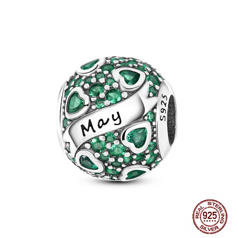 92 Styles Original Copper Green Series Cactus Avocado Clover Charms Bracelet Pendant Diy Clip Beads Women'S Jewelry