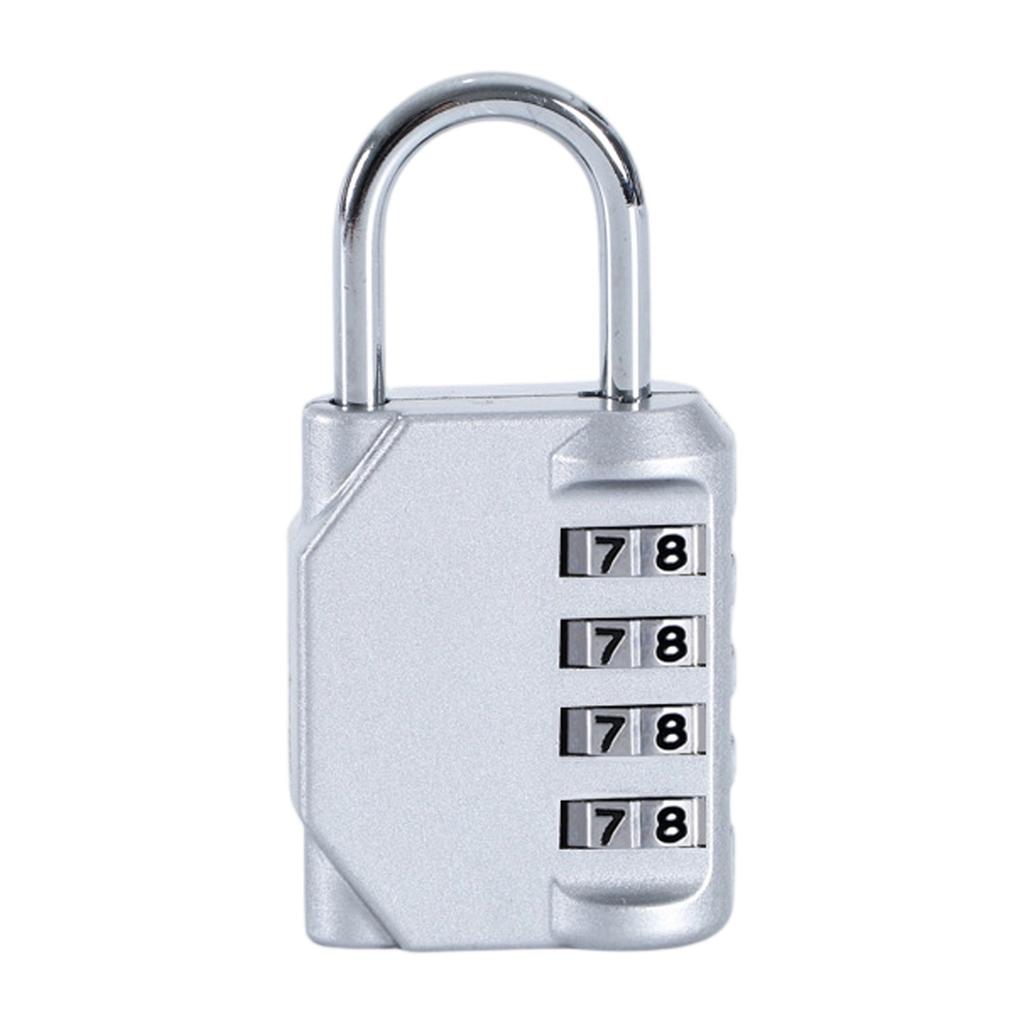 Dormitory Small 4-digit Password Padlock Dormitory Warehouse Gate Rental Room Password Lock Luggage Cow Head Padlock