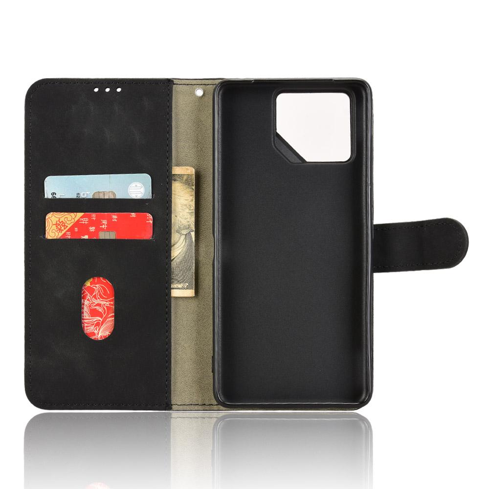 Pro Asus ROG Phone 9 5G Kožené pouzdro Skin Feel Odolné proti pádu Peněženka Flip Kryt na telefon