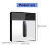 1/2/3 Gang Wall Glasses Panel Switches Enduring Electrical Light Switches Tempered Glass Panel Wall Light Switches