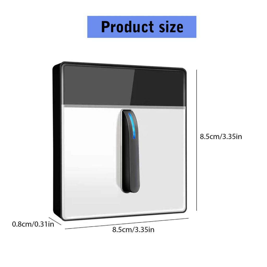 1/2/3 Gang Wall Glasses Panel Switches Enduring Electrical Light Switches Tempered Glass Panel Wall Light Switches
