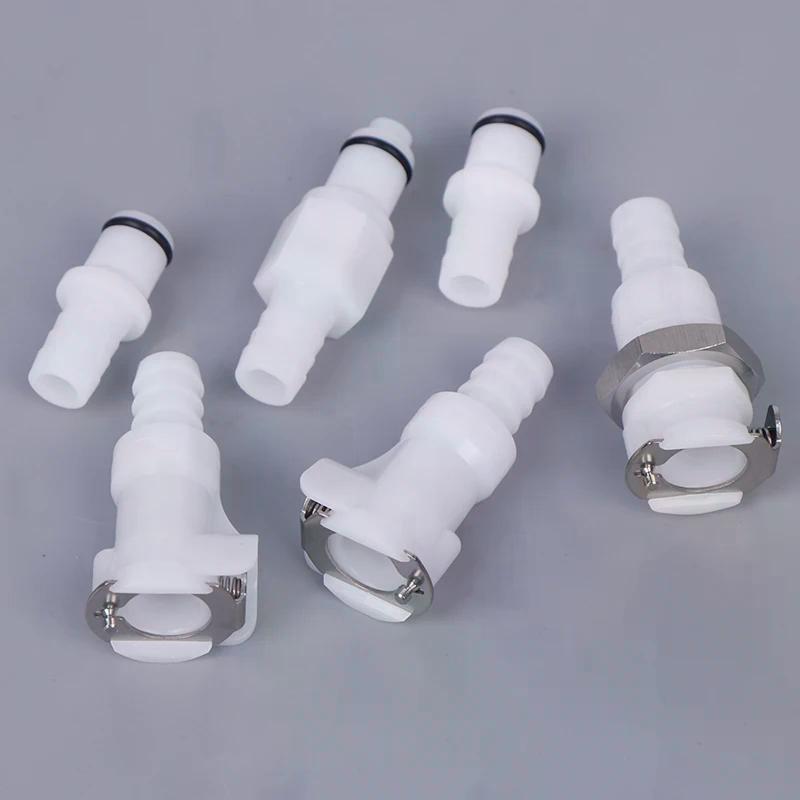 POM Medical Panel Mount Female Quick Release Coupling Hose Barb Connectors for Air & Water CPC