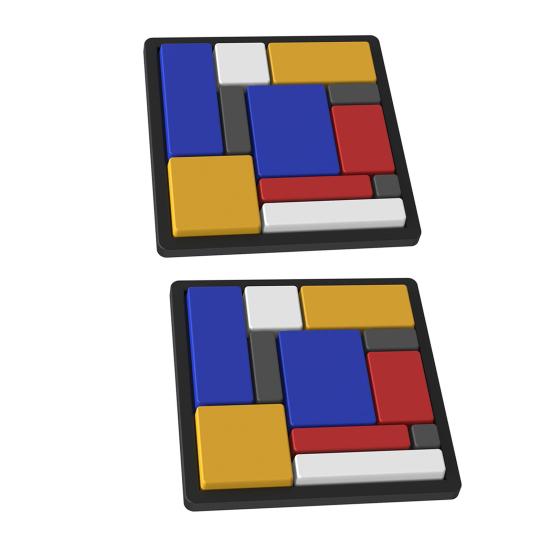 1/2Pcs Logic Puzzle Brain Teaser Game 88 Challenges 4 Difficulty Levels Portable Kids Adults Logic Thinking Training Educational Puzzle Board Game