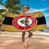 Brentford Football Club Crest Printed Microfiber Beach Towel, Soft And Absorbent, Quick-Dry, Ideal for Summer Travel, Beach Essential, Swimming Pool