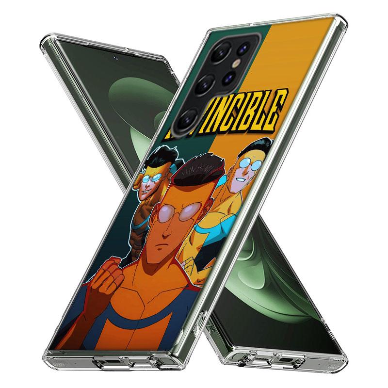 Cartoon Invincible Capa Phone Case For Samsung S26 Ultra S25 Edge Galaxy S23 S21 S20 S24 FE S22 S10 Plus Cover Clear TPU Shell C