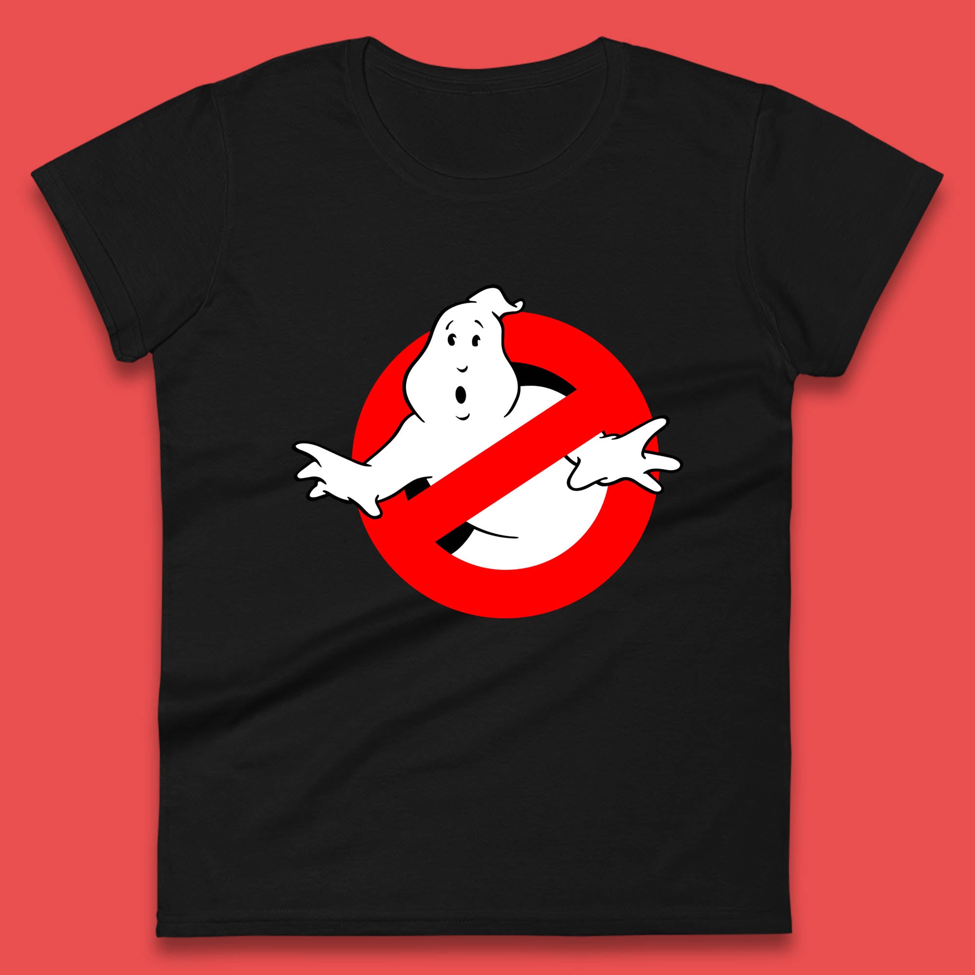 The Real Ghostbusters No Ghost Symbol Retro Halloween Movie Womens Tee T Shirt Mens Tops Unisex Top 2XL