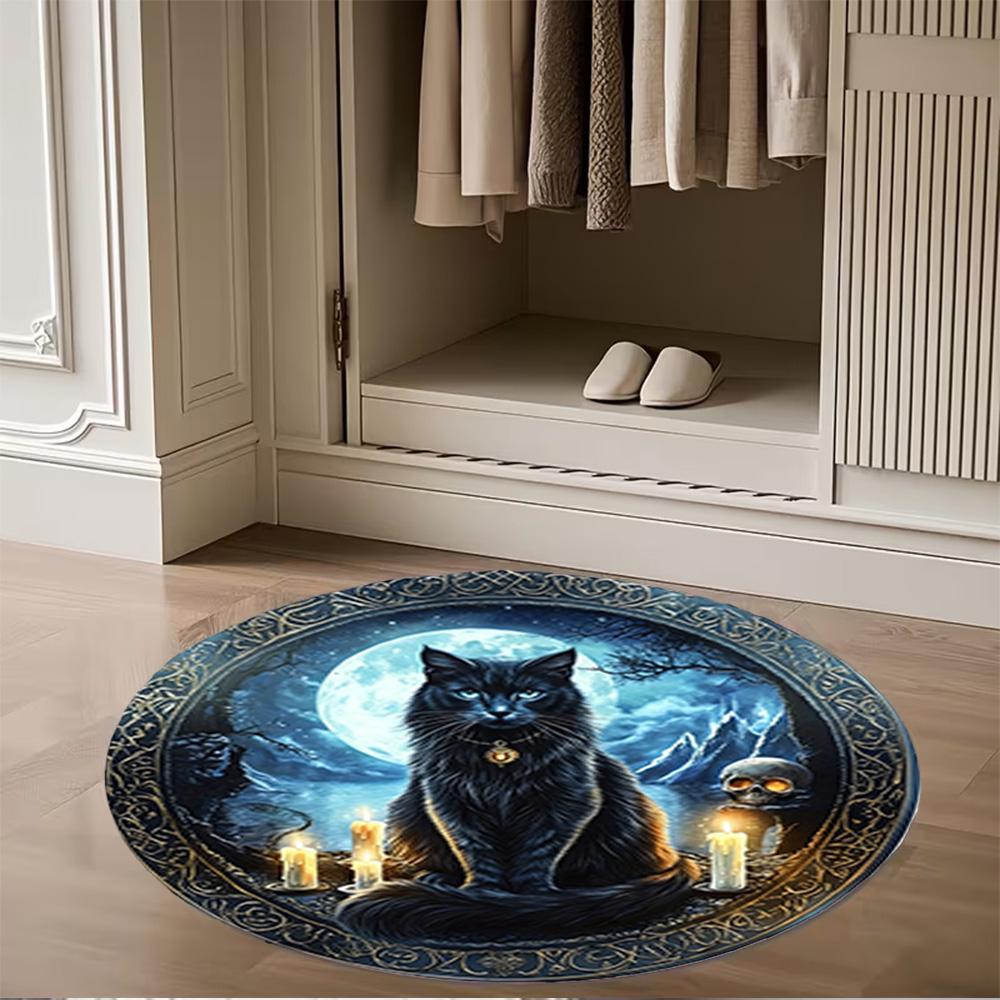 1pc Home Carpet Colorful Floral Design Rug Non Slip Office Decor Gift Living Room Bedroom