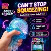 Needoh Jellyfish Squishy Bright Color Soft Fuzz Ball Squeeze Sensory Toy Stress Relief Anti Anxiety Relaxing Fidget Toy for Kids