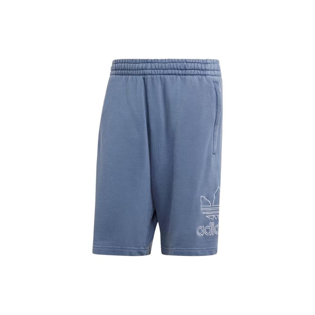 Adidas Originals Adicolor Outline Trefoil Shorts With Embroidered Logo Men Shorts Light-Blue IR8005