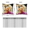 Miss Piggy The Muppets Federa Quadrata Poliestere Lino Velluto Stampato Cerniera Decorativa Copricuscino da Divano 45x45