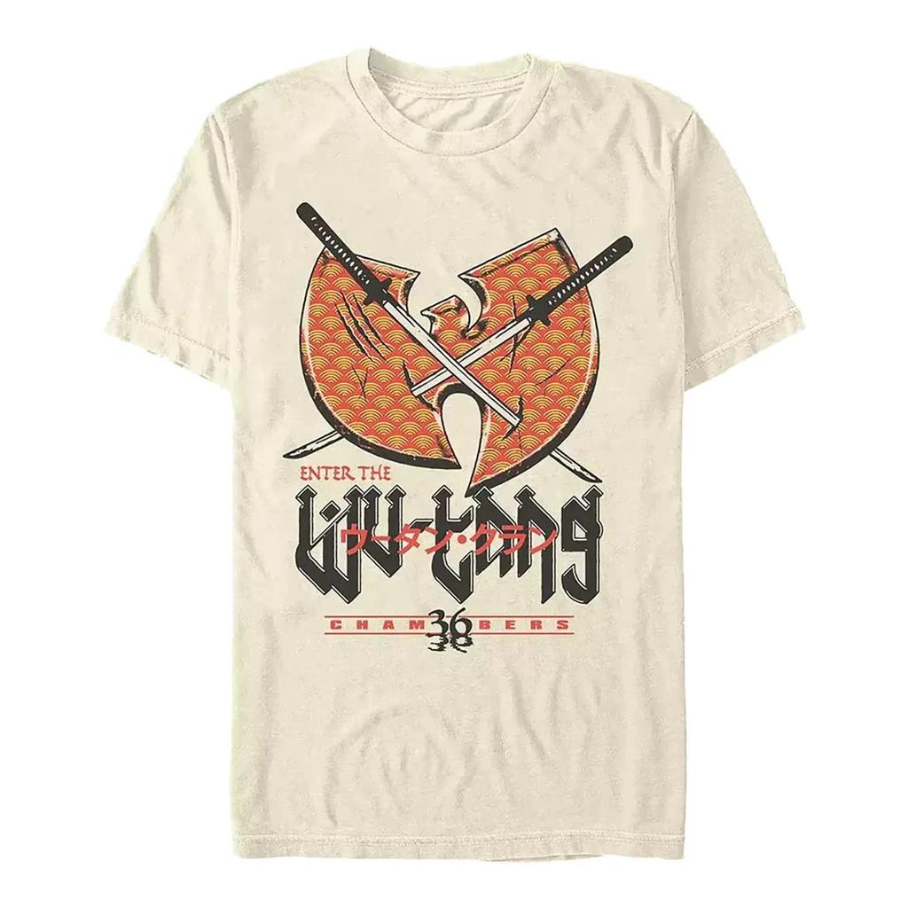 Wu Tang Clan Globale Tour Mercah Grafikdruck T-Shirt High-End Luxus Herren Damen Oberteil Y2k Mode Übergroß Locker Lässig Baumwolle T-Shirt