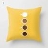 45*45Cm Yellow Print Cushion Pillowcase Geometric Hug Pillowcase Home Chair Sofa Decorative Cushion Square Pillowcase
