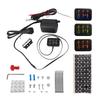 6/8 Gangs Universal LED Switch Panel 12V Light On-Off Control Relays System Slim Electronic Relay System for SUV Boat Caravan