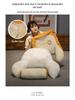 Large Latex Backrest Pillow: Soft Headboard Cushion for Bed, Sofa, Dorm, or Tatami.