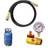 Practical Air Tank Repair Kit Safety Valve 1/2\" MNPT 1/4\" FNPT 1/8\" FNPT Air Tank Hose Assembly Air Tank Valve