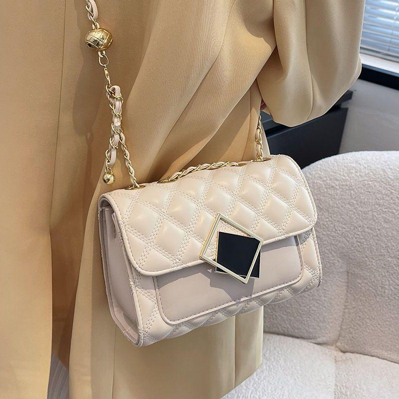 Small bag women's versatile 2025 new fashion trendy diamond chain bag foreign style shoulder messenger bag