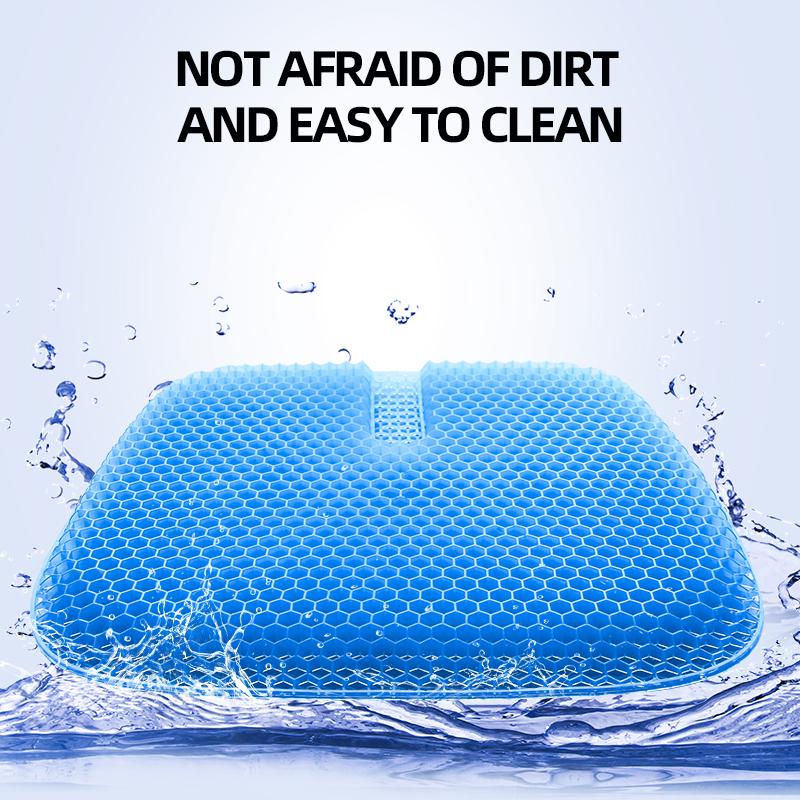 Car Seat Honeycomb Gel Seat Office Seat Four Seasons Universal Silicone Breathable Student Seat Car Seat Honeycomb Gel Seat Offi