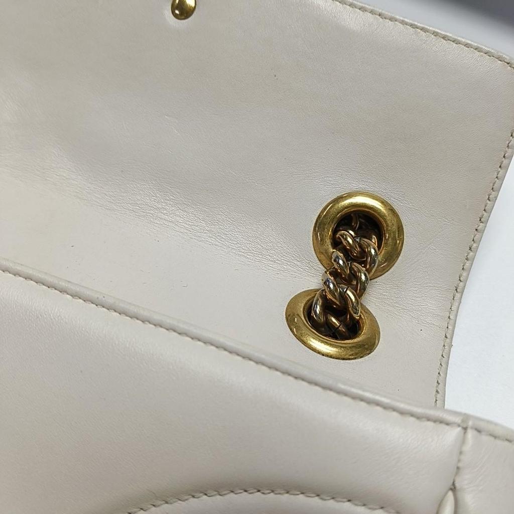 [Pre-Owned] Gucci GG Marmont Matelassé Mini Bag 'White' - Good #PGO5JP