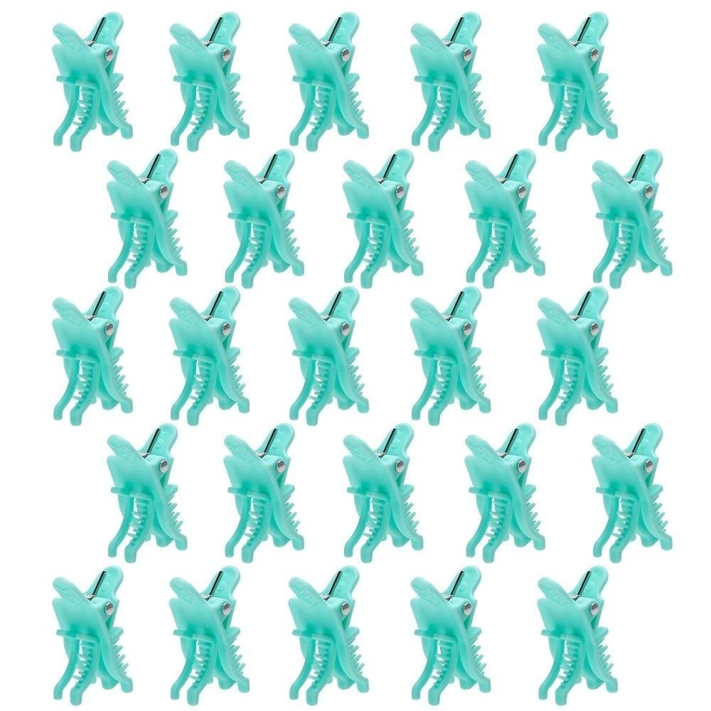 25Pcs Hairdressing Salon Hair Perm Clips Hook Loop Hair Rollers for Short Hair Perming