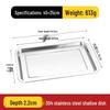 ZISIZ 304 Stainless Steel Rectangular Baking Tray