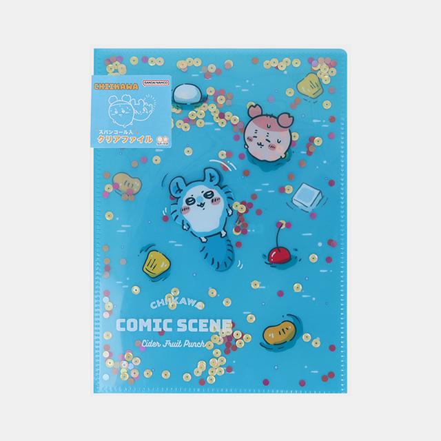 [Bandai] Chiikawa A5 Sequin Clear File - Fruit Punch Day Design