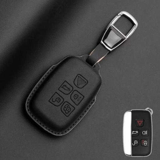Genuine Leather Car Key Cover Case For Land Rover Range Rover Velar Discovery