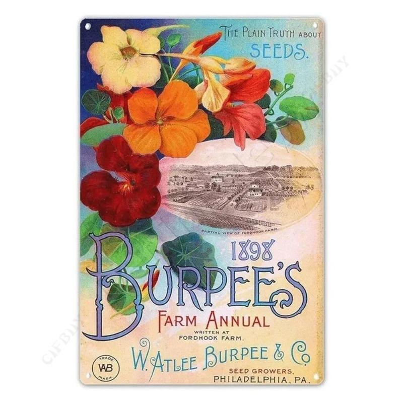 My Garden Tin Sign, Metal Wall Decor 20x30cm