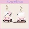 Pluszowy Breloczek Hello Kitty Z Kwiatową Koronkową Sukienką Dekoracja Na Prezent Dla Kolekcjonerów