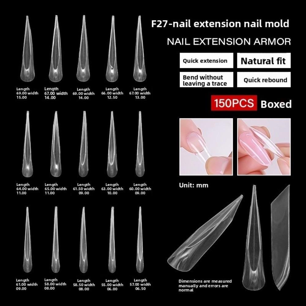 Ultradünne Dual-Form-Nägel Farbige Nagelspitzen Sandwich-Nagelformen für den professionellen Gebrauch in Nagelstudios